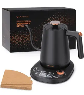 Ket-201 Viante Electric Gooseneck Kettle With Precise Temperature Control Matte Black