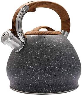 Vicalina Vl-9185 Whistling Teakettle Stainless Steel 3.6l Gray Brown