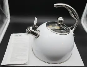 40018-9339sw Viking 2.6 Quart 3-ply Encapsulated Stainless Base Aluminum Core Tea Kettle Nwot