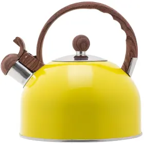 Vilihkc 765561662592 Whistling Stainless Steel Tea Kettle With Wood Grain Anti Heat Handle 2.6 Qua
