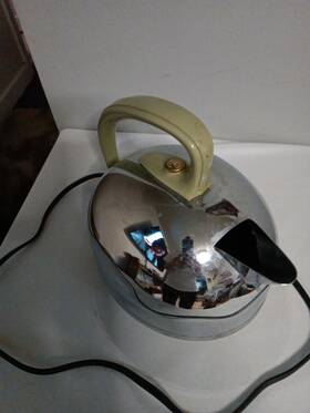 Vintage K49ga General Electric Ge Chrome Tea Kettle 1950s Working