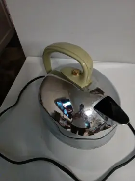 K49ga Vintage General Electric Ge Chrome Tea Kettle 1950s Working