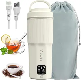 Viowey 744110159219 Travel Electric Kettle 450ml/15.2oz And 316 Stainless Steel Mini Portable Coffee