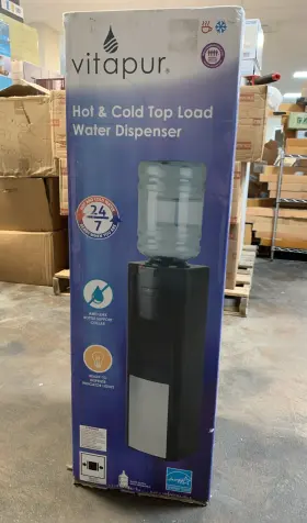 Vwd366bls Vitapur Top Load Hot And Cold Water Dispenser - Stainless Steel Black #313