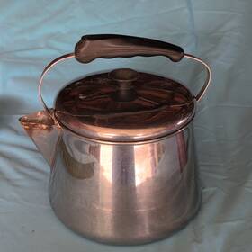 Volta 1241 Stainless Steel Stove Top Kettle 4 Qt Ergonomic Handle