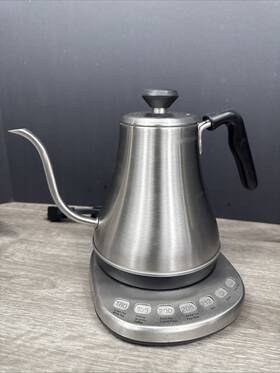 W&e Hb3166c Willow And Everett Electric Gooseneck Kettle -1l 120volt Stainless Steel