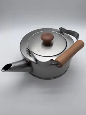 Cs-004 Wahei Freiz Chitose Stainless Steel Kettle 2.5l Wood Handle Japan Nib