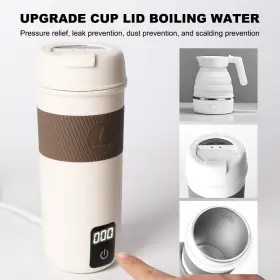 Fa-g301100 Walktosun Portable Travel Electric Kettle 350ml/12.3oz Small Mini Hot Water Coffee Boile