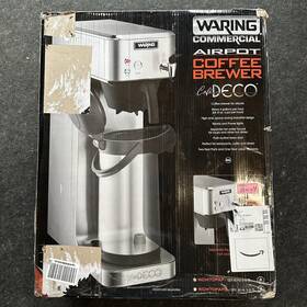 Waring Wcm70pap Commercial Caf Deco Automatic Airpot Coffee Brewer 120v