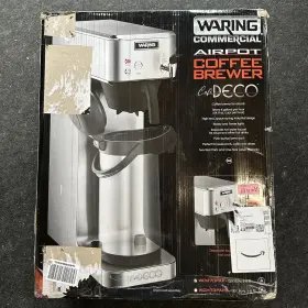 Wcm70pap Waring Commercial Caf Deco Automatic Airpot Coffee Brewer 120v