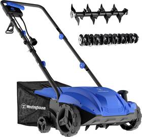 Westinghouse Outdoor Power Equipment 850060639586 13-inch 12 Amp 2-in-1 Corded Electric Dethatcher And Aerator With 8