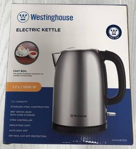 Westinghouse Wkwkb115ss Electric Kettle 1.7l Auto Shut Off Stainless Steel Fast Boil 1500w