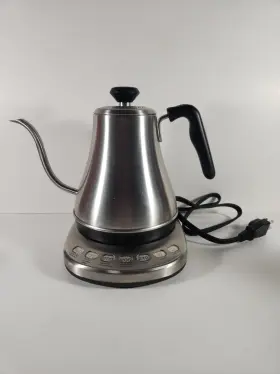 31663c Willow & Everett W And E Gooseneck Electric Kettle With Temperature Control 1l - Silver 3166c