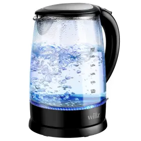 Wlke17g1m15 Willz Electric Glass Kettle With Heat Resistant Handle And Cordless Pour Quick Boil &