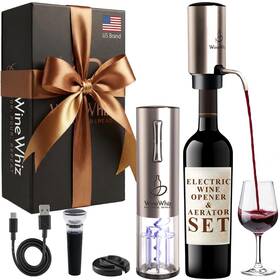 Winewhiz 198715509762 Electric Wine Aerator And Opener Set With 10.1 Premium Box