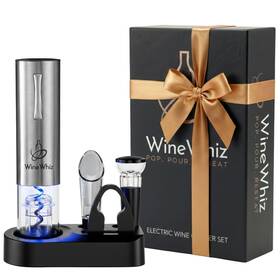 Winewhiz 199874544977 Electric Wine Opener Set With Base And 10.1 Premium Box