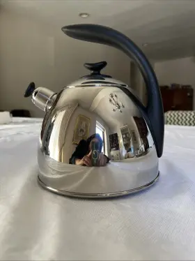 Wmf 744004095289 Vintage Stylish Whistling Kettle 2 Liter Cromargan 18/10 Stainless Steel