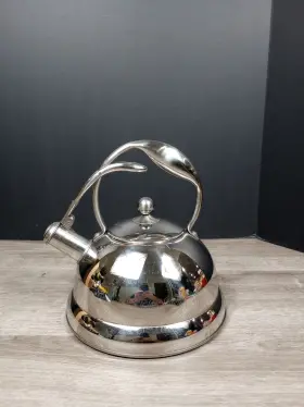 032018 Wolfgang Puck Stainless Steel Whistling Tea Kettle 2 Quart
