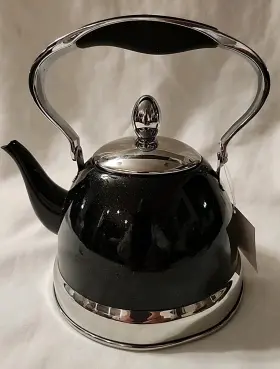 Swpsspk24 Wolfgang Puck Petite 14 Oz. Kettle Black Stainless Steel With Defuser
