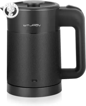 Wtjmov 313048681682 0.6l Small Electric Tea Kettle Lightweight 20 Ounce Double Wall Hot Wate