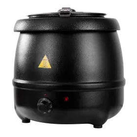 400w Ybsvo 714367058733 11 Quart Round Black Countertop Food/soup Kettle Warmer - 120v