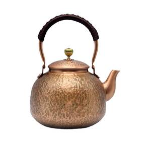 Yjx 2000ml-pattern-2 Copper Tea Kettle For Stovetop Japanese Style Non-coating Pure Teapot