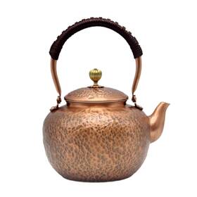 Yjx 711271870673 50.7oz Elegant Chinese Style Copper Tea Kettle For Stovetop Non-coating Pure