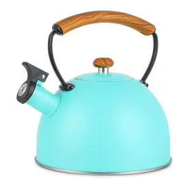 Yssoa 840166290606 Whistling Stovetop Tea Kettle 3.2 Quart Stainless Steel Teapot With Cool Tou