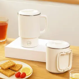 Ek2501-us Yudoutech Travel Foldable Electric Kettle Portable Collapsible Tea Coffee With 2