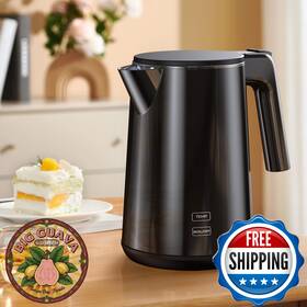 Zkbhome B0dx1spr7s Electric Kettle 1.0l 1200w 7 Temp 4h Keep-warm Fast-boil Stainless Steel