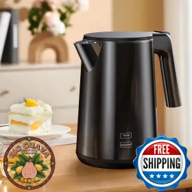 B0dx1spr7s Zkbhome Electric Kettle 1.0l 1200w 7 Temp 4h Keep-warm Fast-boil Stainless Steel