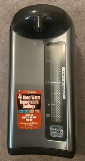 Cd-wcc40 Zojirushi Euc Micom Water Boiler And Warmer 135 Oz. / 4.0 Liters Silver
