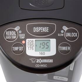 Zojirushi Cd-wgc30ts Micom Water Boiler And Warmer 3.0 Liter Silver Dark Brown P