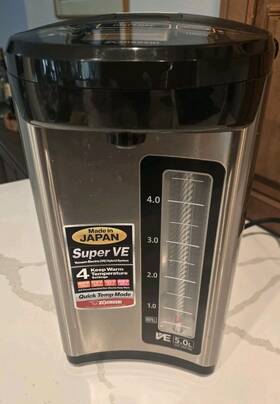 Zojirushi Cv-jac50 5.0 Liter Ve Hybrid Water Boiler Warmer Stainless Black