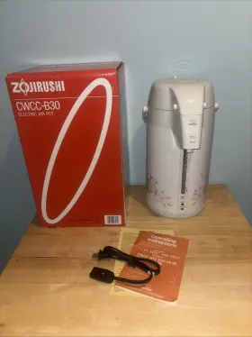Cwcc-b30 Zojirushi Electric Pot Super Boiler Open Box Vtg Floral 3.0 Liters 120v