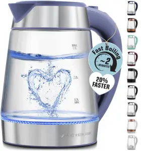 B0d7z9vdvl Zulay Kitchen 1.7l 1500w Fast Boiling Electric Kettle Auto Shut-off Cool-touch