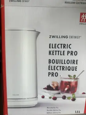 Zwilling 035886660512 Enfinigy White Cool Touch 1.5-liter Electric Cordless Tea Kettle
