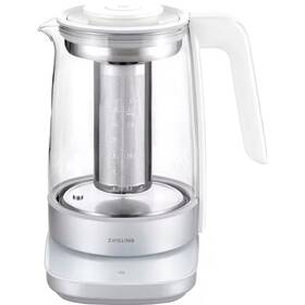 Zwilling 445026716796 Enfinigy 1.5-l 7-cups Silver Corded Electric Glass Kettle With Temperature Cont