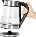 Kalorik 1.7L Rapid Boil Electric Kettle W/ Blue Led Stainless Steel Jk 46670 Used. Price: $34.99.