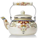 Floral Ceramic Teapot Kettle For Stovetop,large Porcelain Enameled... New. Price: $41.77.