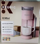 New Sealed Keurig K-mini Dusty Rose Single Serve K-cup Coffee Machine. Price: $69.95.