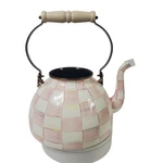 Mackenzie Childs Rosy Check Enamel Tea Kettle - 3 Quart No Lid / Read New. Price: $115.95.
