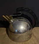 Alessi Water Tea Coffee Kettle Copper Bottom Train Whistlen Used. Price: $135.00.