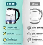 Cosori Electric Kettle With Stainless Steel Filter And Inner Lid Auto Sh G2U Used. Price: $27.32.