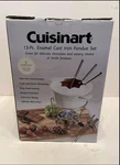 Cuisinart 1.5QT Cast Iron Fondue Maker - Hearth & Hand With Magnolia Cream New. Price: $26.25.