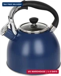 Rorence Stainless Steel Tea Kettle: 2.6 Quart Whistling With Capsule Bott New. Price: $61.48.