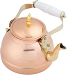 Copper Kettle - Teapot For Stovetop With Exterior, Nickel Lining, And New. Price: $79.99.