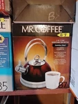 Mr. Coffee Whistling Tea Kettle Stainless Steel 2 Qt Ergonomic Design New Box. Price: $11.99.