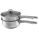 6 Cup Double Boiler Pot Set 1.5 Quart Stainlesssteel Saucepan 2IN1 With Vented New. Price: $46.13.