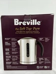 Breville BKE700BSS Tea Kettle Brushed Stainless Steel Soft Top Pure New Box Open. Price: $69.99.